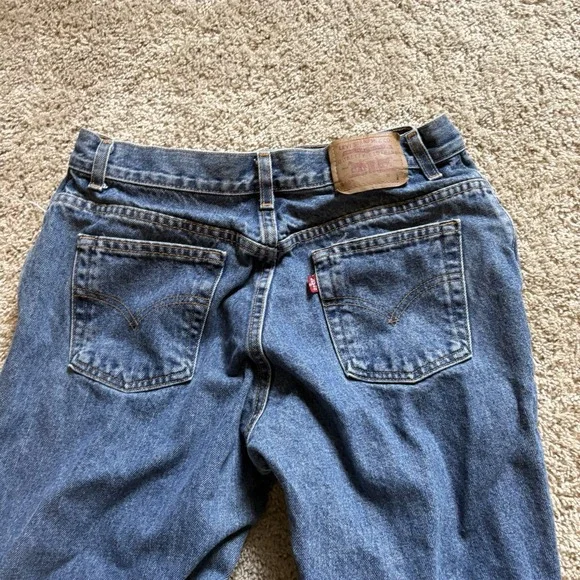 Vintage‎ Y2K Levi's 550 Tapered Leg Relaxed Fit Women's Jeans 30x27 - Picture 7 of 10